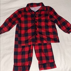 Baby boy plaid pj’s